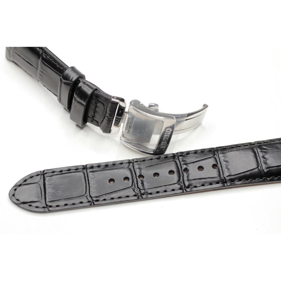 SEIKO セイコー 純正 時計バンド 牛革 ワニ タケフ柄 型押 D SEIKO セイコー 純正 時計バンド 牛革 ワニ タケフ柄 型押 D