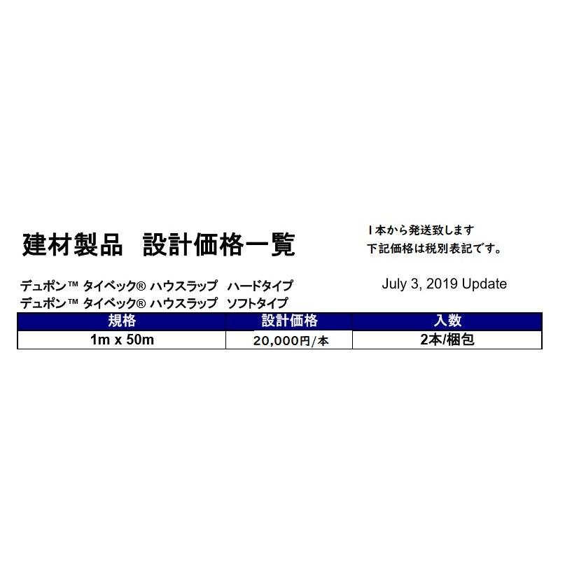 DuPont タイベック Tyvek ハウスラップ ソフト 1m×50m 透湿 DuPont タイベック Tyvek ハウスラップ ソフト 1m×50m 透湿