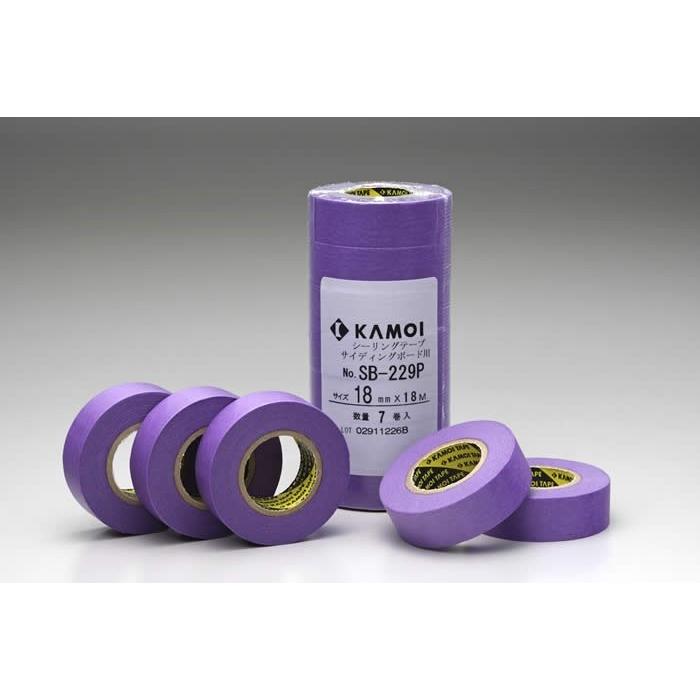100％本物 マスキングテープ　 SB229P　（サイディングボード用）18mm・21mm　カモイ マスキングテープ