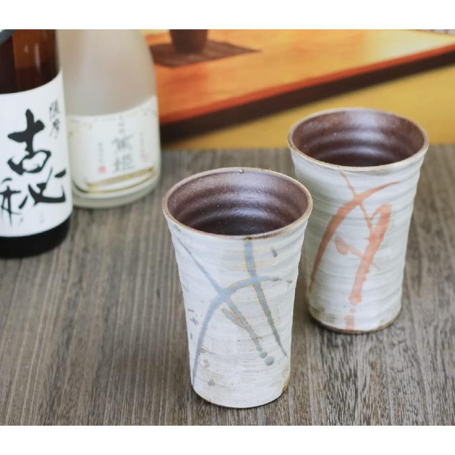 2022新作2022新作信楽焼 夫婦 フリーカップ ペア ビアカップ