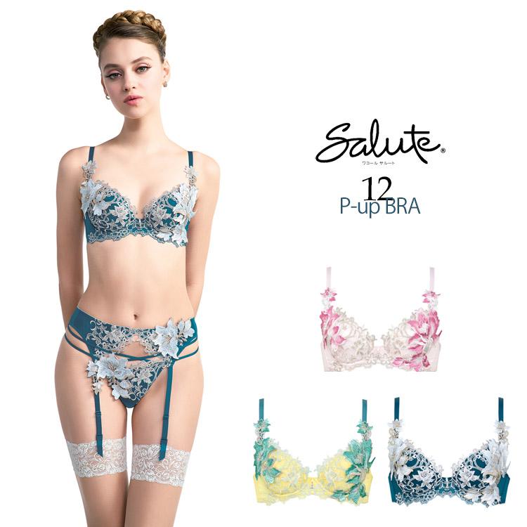 サルートブラE65 2点　リクエスト 2点 まとめ商品 ワコール サルート 12G P-up ブラジャー 新作 セール BTJ412