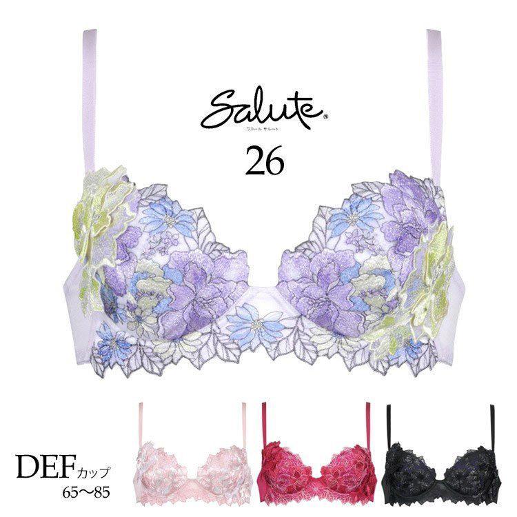サルート（SALUTE） ワコール 26G P-up ブラジャー DEFカップ プッシュ