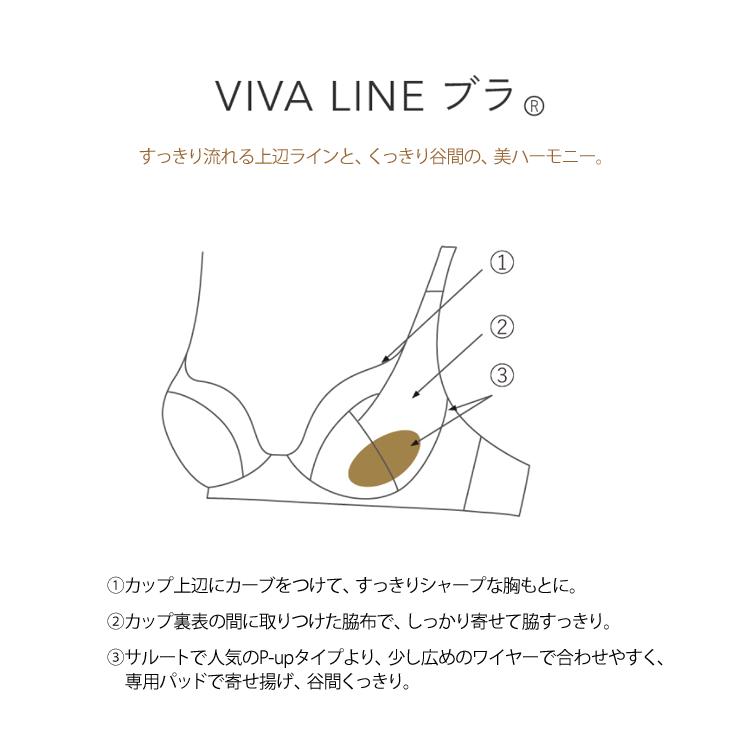 ワコール サルート 87 新作 セール VIVA LINE ブラジャー BCカップ 2023春夏 ビバライン 谷間 単品 レディース BTJ487｜e-sitagi｜07