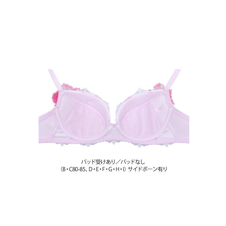 Salute◆93G◆新作◆P-アップブラ&amp;ソングM　Ｌサイズ♥ サルート（SALUTE） ワコール 93G P-up ブラジャー GHIカップ プッシュ