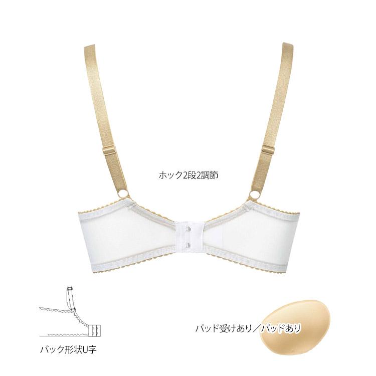 サルート（SALUTE） ワコール 17G ブラジャー Gカップ Real Up Bra