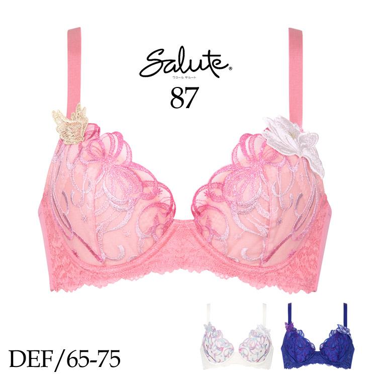 新品未使用　サルート　87 リアルアップ サルート（SALUTE） ワコール 87G Real Up Bra ブラジャー DEFカップ