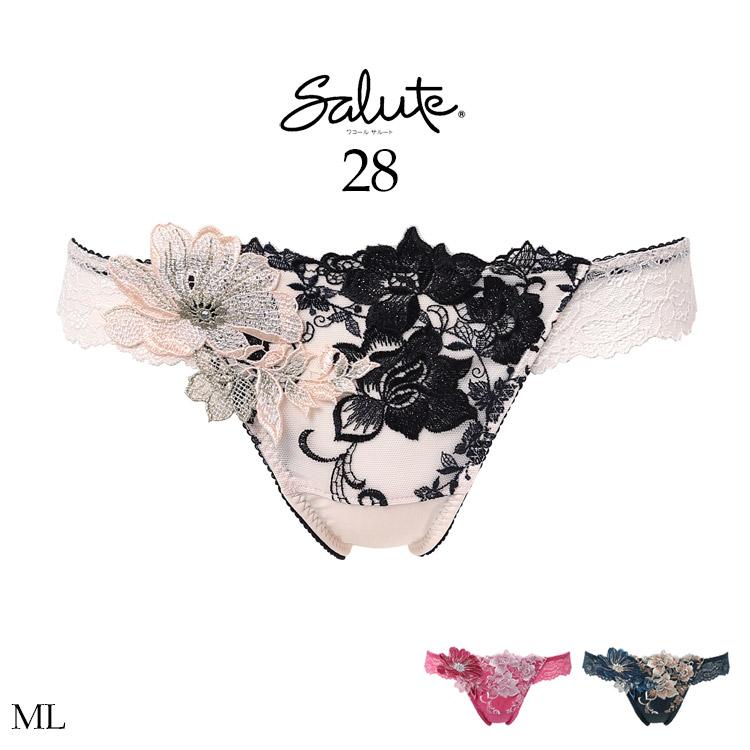 サルート❤店舗限定❤89G❤ソングTバックショーツ❤M❤SX❤salute サルート（SALUTE） ワコール 28グループ 28G Tバックショーツ ソング