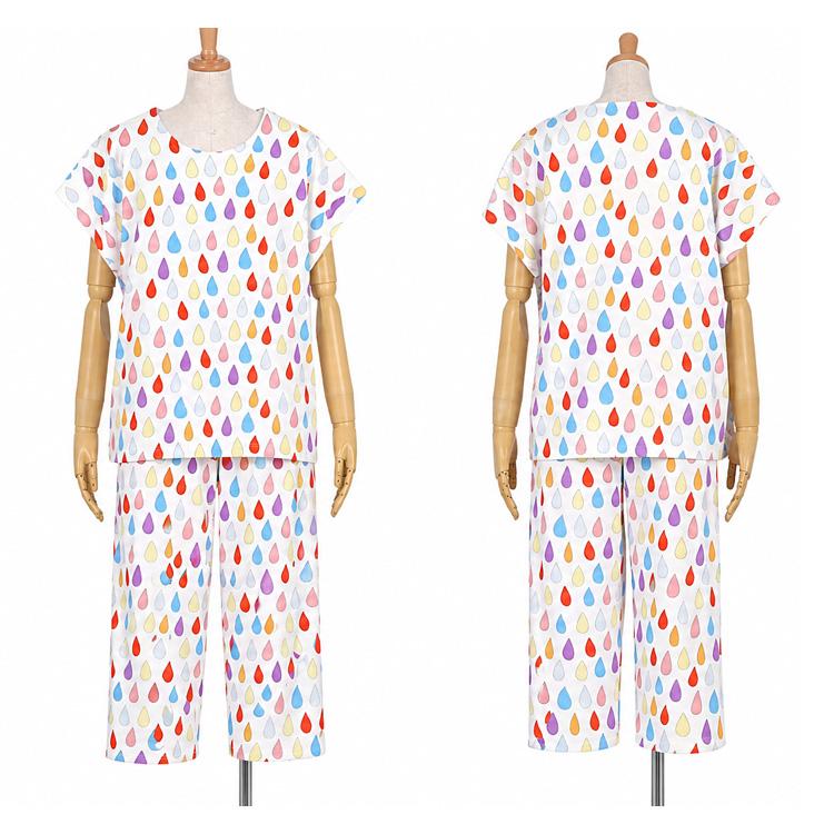 LLサイズ ツモリチサト パジャマ 綿100% しずく 3分袖 8分丈 夏 UDT123 tsumori chisato SLEEP レディース ワコール 爆買_4