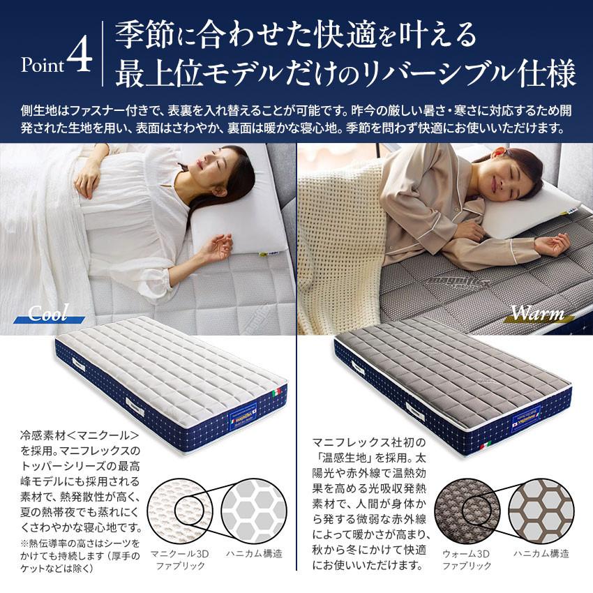 【保証書あり】マニフレックス　ベッドマットレス　セミダブル magniflex（マニフレックス） エコサンドロ ベッドマットレス 【 正規