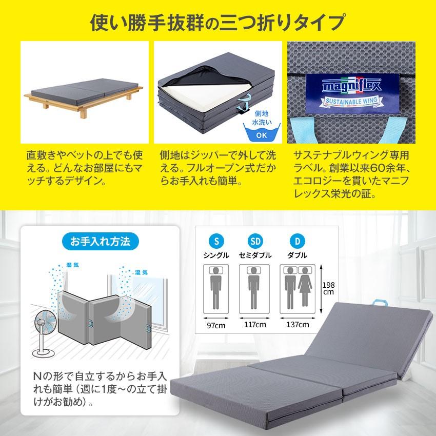 magniflex（マニフレックス） サステナブルウィング セミシングル SS