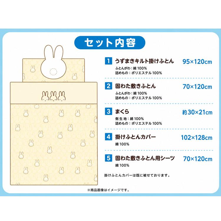 Miffy（ミッフィー） 西川 赤ちゃん 布団セット 合繊 ベビー布団 組