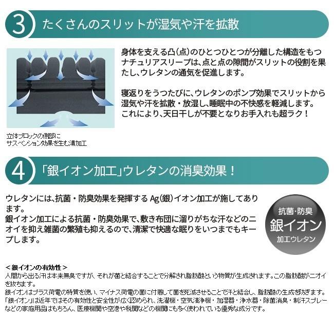 西川 [T] ナチュリア スリープ レギュラー 3つ折り セミダブル