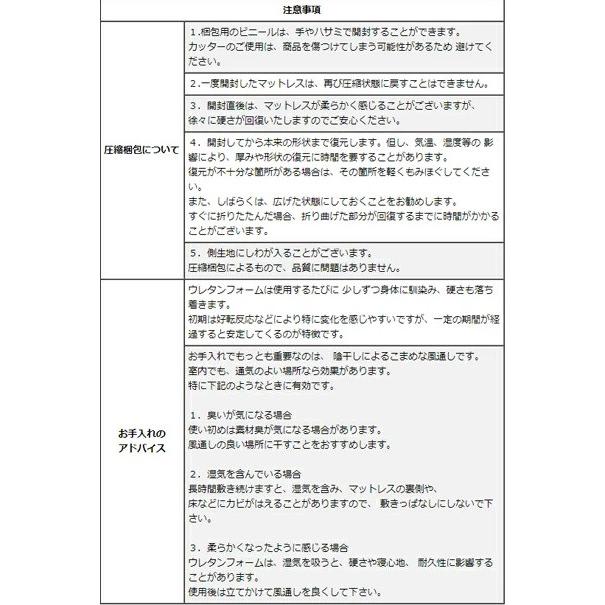 西川 ラクラ ダブル 三つ折り 140×200×9cm 2460-10524 点で支える 高反発マットレス rakura 健康敷布団 体圧分散 寝姿勢安定 高弾性 旧（スヤラ SUYARA）_9