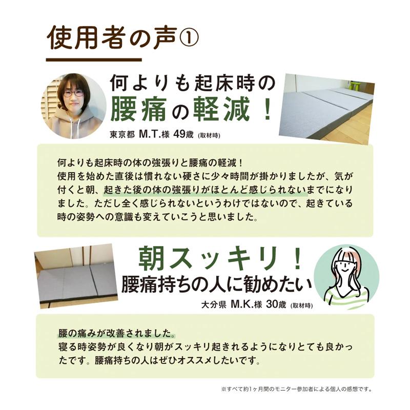 特典付き ロマンスエコー シングル 三つ折り スーパーハード 1910-7000 敷布団 マットレス 95×205×9 ベッドマットレス ロマンス小杉_11