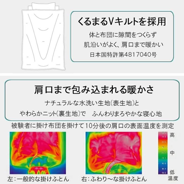 西川（nishikawa） 掛け布団 シングル ふわりーな 合繊 日本製 抗菌