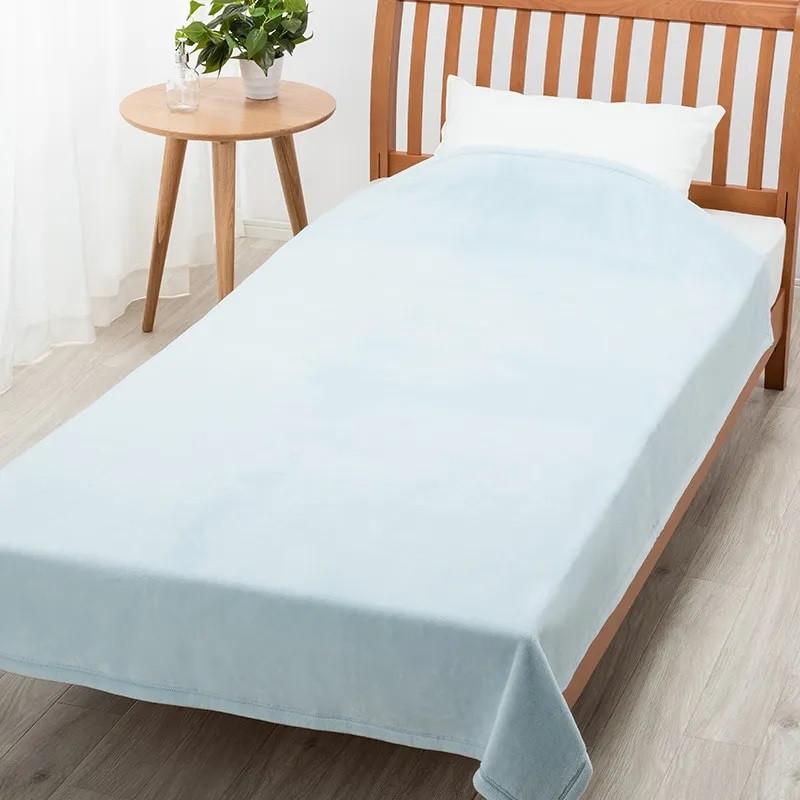 新品 バーバリー シール織 綿毛布 140x200cm 西川産業 日本製 ブルー 西川（nishikawa） [T] 綿毛布 ボーテ シール織 BE3604 綿100