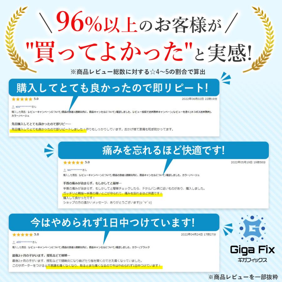 親指 サポーター 医療用 腱鞘炎 手 指 ばね指 母子cm関節症 付け根 痛い 薄手 固定 | Giga Fix | 14