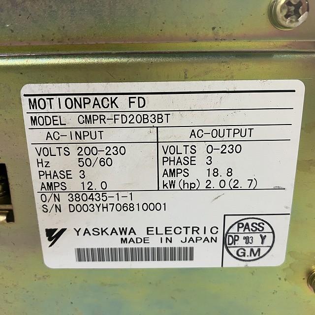 YASKAWA 安川電機 サーボパック CMPR-FD20B3BT38A : e-Spares.jp YASKAWA 安川電機 サーボパック CMPR-FD20B3BT38A : e-Spares.jp