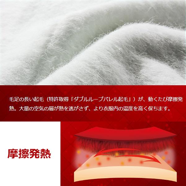 ゼロフィット ヒートラブ（ZERO FIT HEATRUB）ロングスリーブ クルーネック【暖かい機能性下着】【発熱・保温】ユニセックス 男女兼用 ZHRUMDの画像