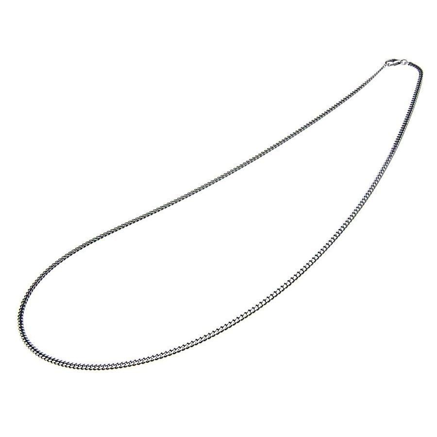 幅2mm キヘイシルバーチェーン 燻し仕上げ シルバー925 silver925 シルバーアクセサリー c0003の画像