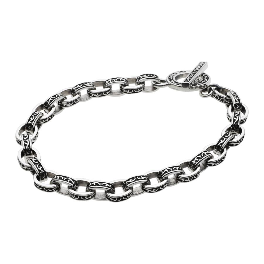 シルバーブレスレット メンズ アラベスク チェーン シルバー925