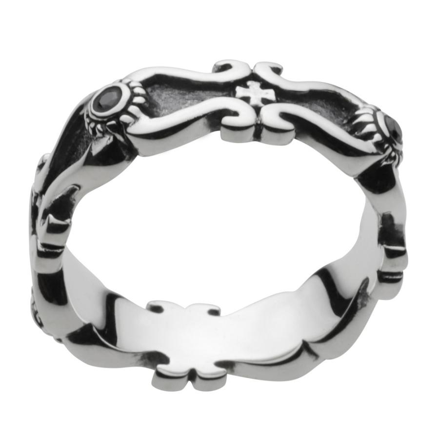 ジルコニア シルバーリング 指輪 レディース エレガント クロス