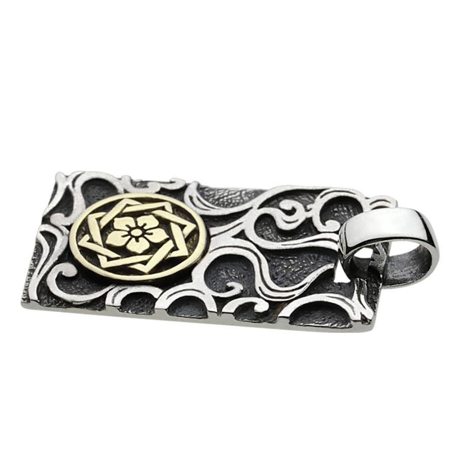 シルバーペンダント メンズ 和柄 坂本龍馬 家紋 シルバー925