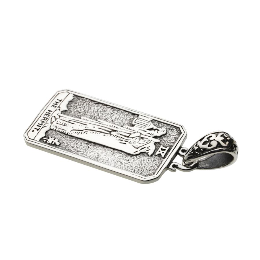 シルバーペンダント メンズ  ザ・ハーミット タロットカード シルバー925 シルバーアクセサリー fp0584の画像