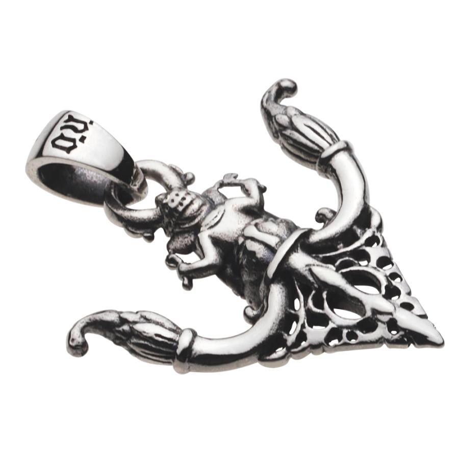シルバーペンダント メンズ ガネーシャ 象 神様 お守り シルバー925 シルバーアクセサリー fp0623の画像