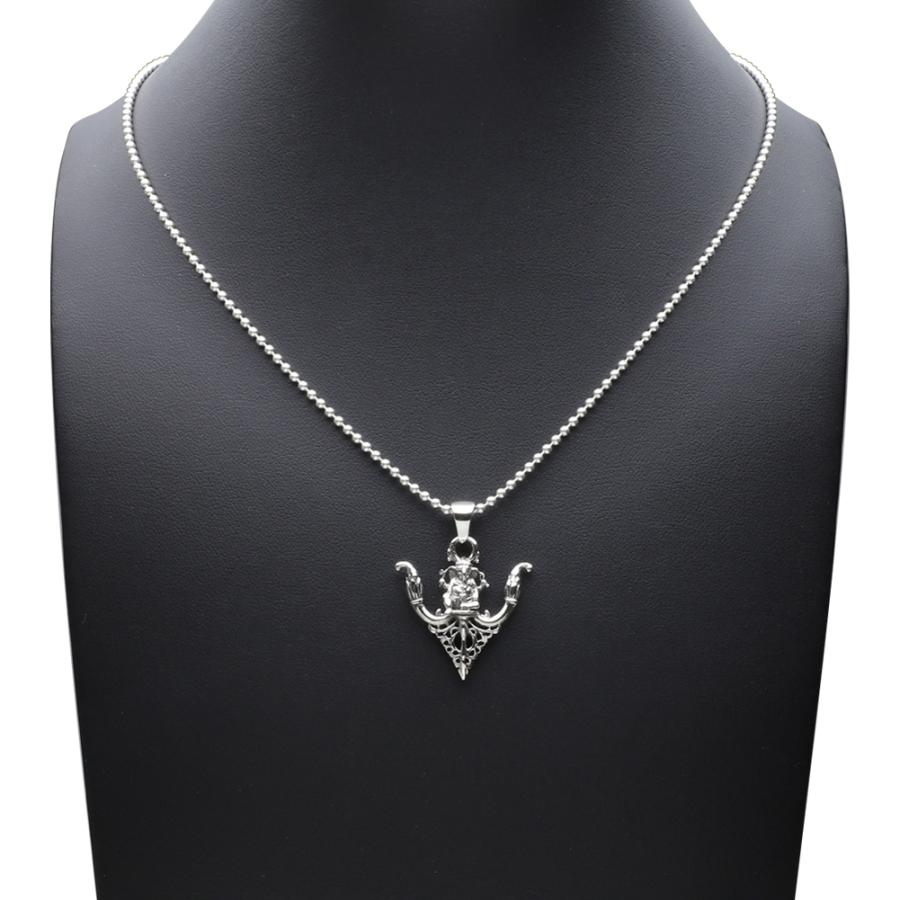 シルバーペンダント メンズ ガネーシャ 象 神様 お守り シルバー925 シルバーアクセサリー fp0623の画像