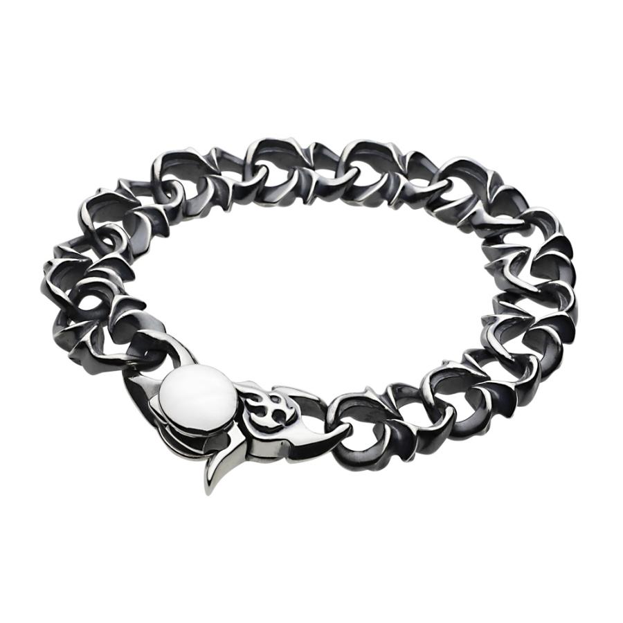 シルバーブレスレット メンズ フレア ハード ごつめ 大きい シルバー