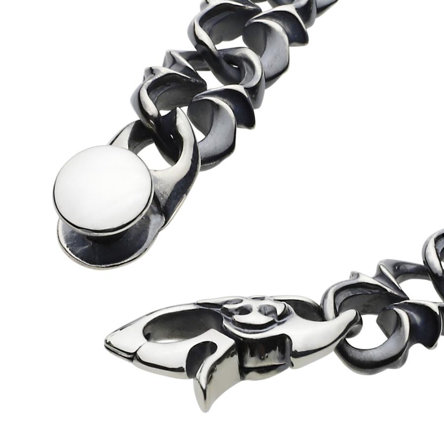 シルバーブレスレット メンズ フレア ハード ごつめ 大きい シルバー