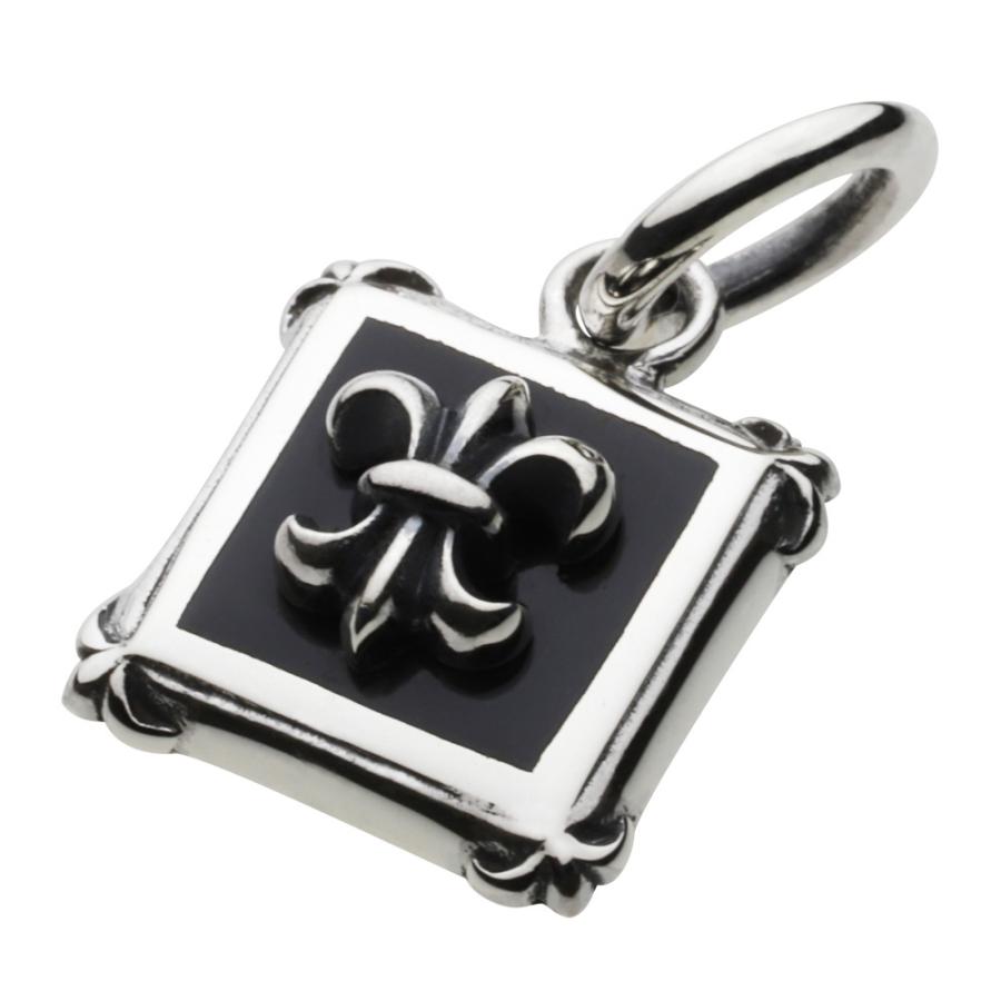 チェーン付き シルバーネックレス メンズ ユリ ゆりの紋章ネックレス