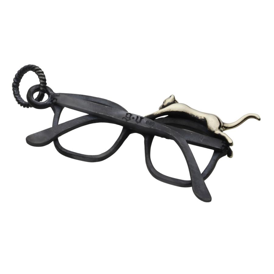 シルバーペンダント メンズ 猫 眼鏡 シルバー925 ペンダント シルバーアクセサリー fp0424の画像