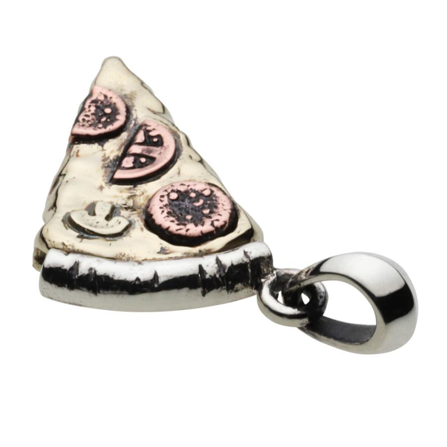 シルバーペンダント メンズ ピザ シルバー925 シルバーアクセサリー fp0431の画像