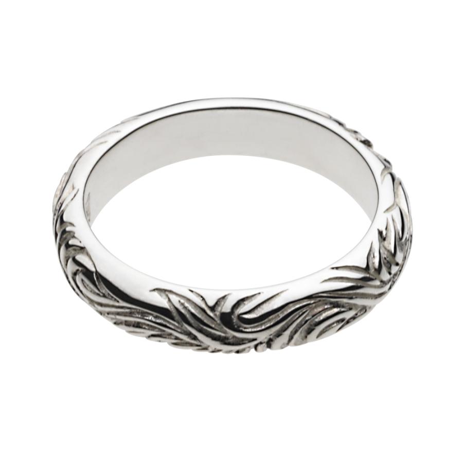 ジルコニア シルバーリング 指輪 メンズ アラベスク 唐草 シルバー925