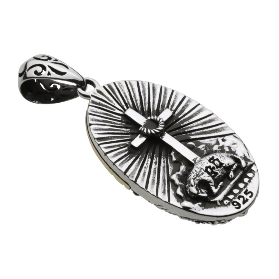 シルバーペンダント メンズ マリア クロス メダイ シルバー925