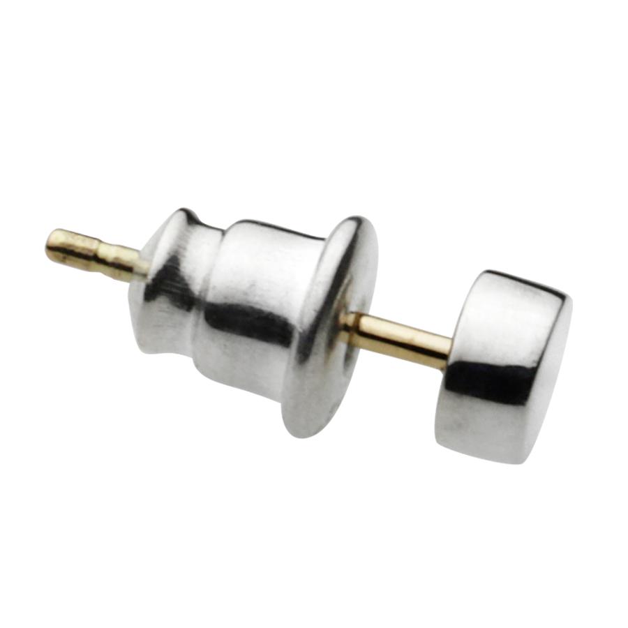 シルバーピアス 18金ポスト メンズ アイコン シルバー925 silver925 ピアス 片耳 小さめ おしゃれ 丸 シルバーアクセサリー fe0108の画像