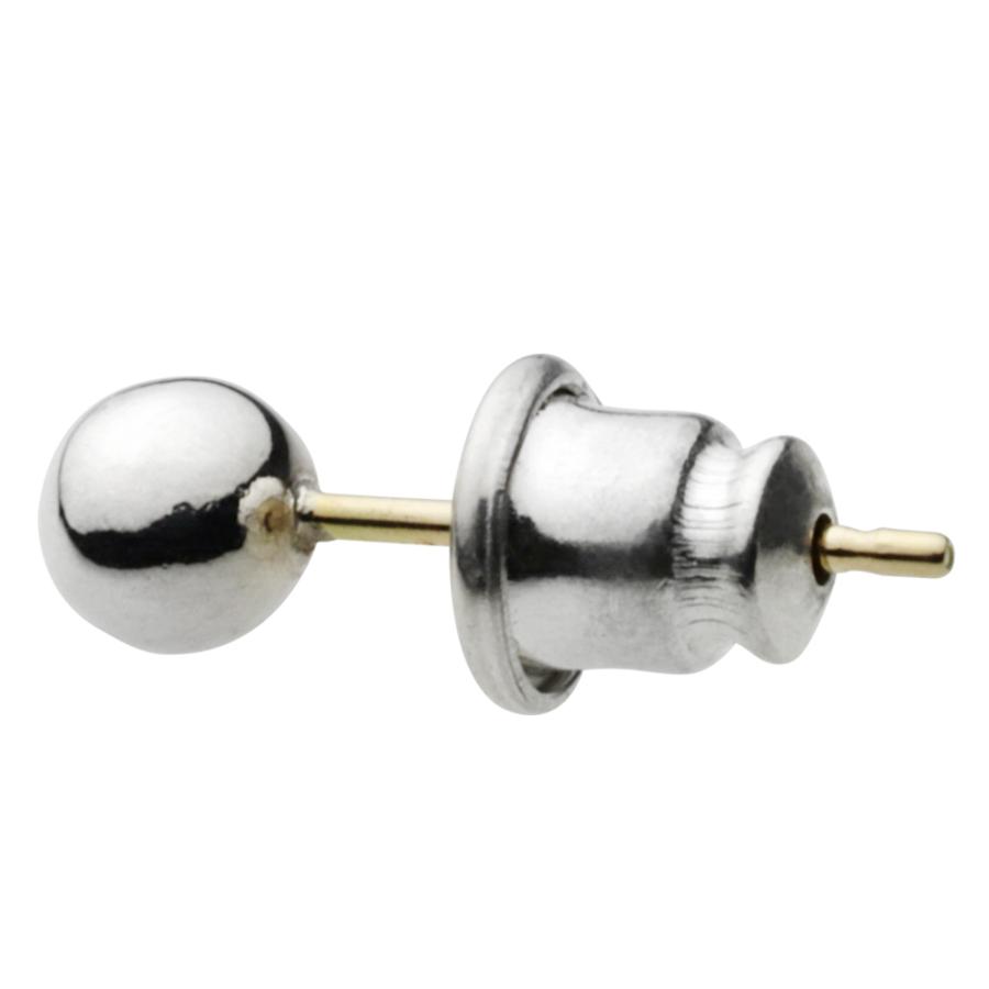 シルバーピアス 18金ポスト メンズ ワンポイント ボール 丸 玉 シルバー925 ピアス 片耳 小さめ おしゃれ シルバーアクセサリー fe0113の画像