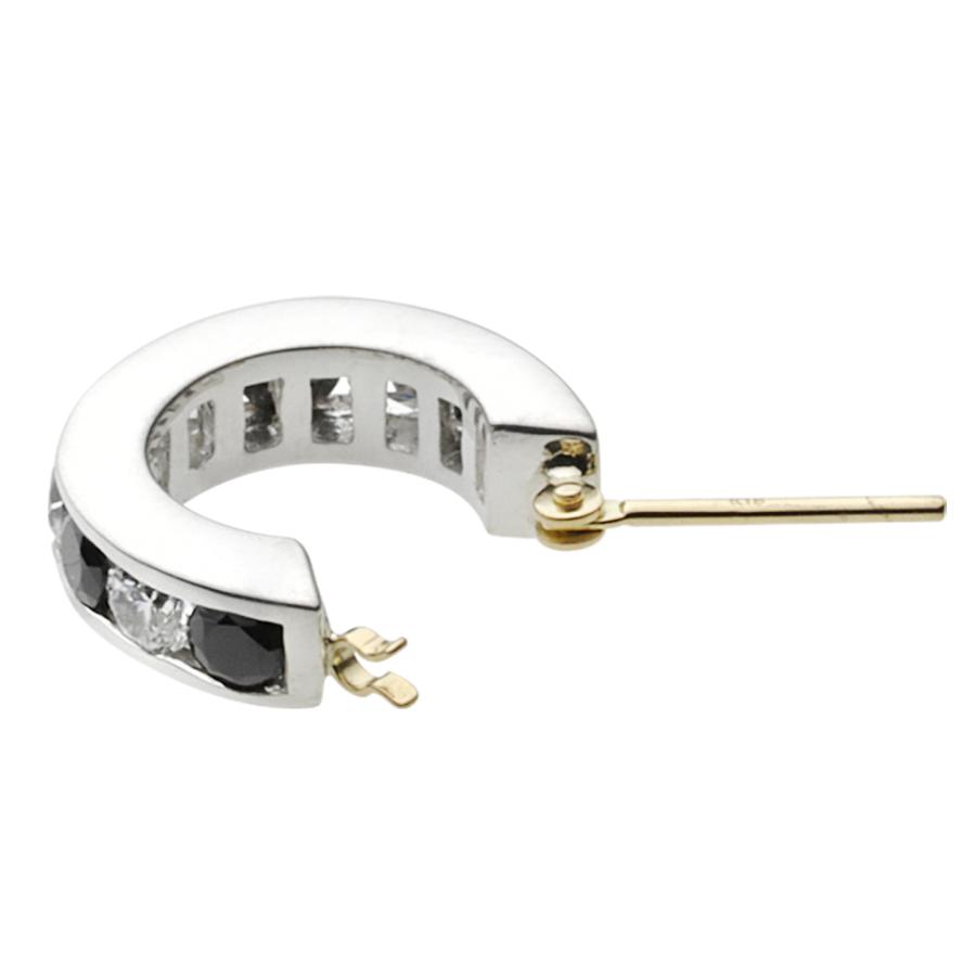 ジルコニア シルバーピアス 18金ポスト シルバー925 silver925 フープ ピアス 片耳 リング メンズ 大ぶり 大きめ シルバーアクセサリー fe0143 フープピアスシルバー９２５ 18Kポスト 18金 リング ピアス メンズ レディース 激安ピアス イヤリング アクセサリー【フープ】本物シルバー９２５ ◇片方ピアス メンズ レディース 鏡面 ミラー 10mm - diosbras(ディオブラス）