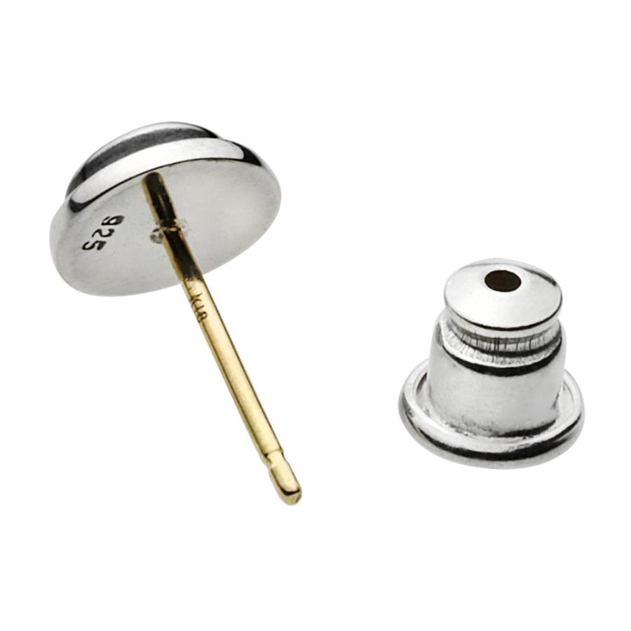 シルバーピアス 18金ポスト メンズ サンスクリット アン 普賢菩薩 シルバー925 silver925 梵字 和風 丸 シルバーアクセサリー fe0186の画像