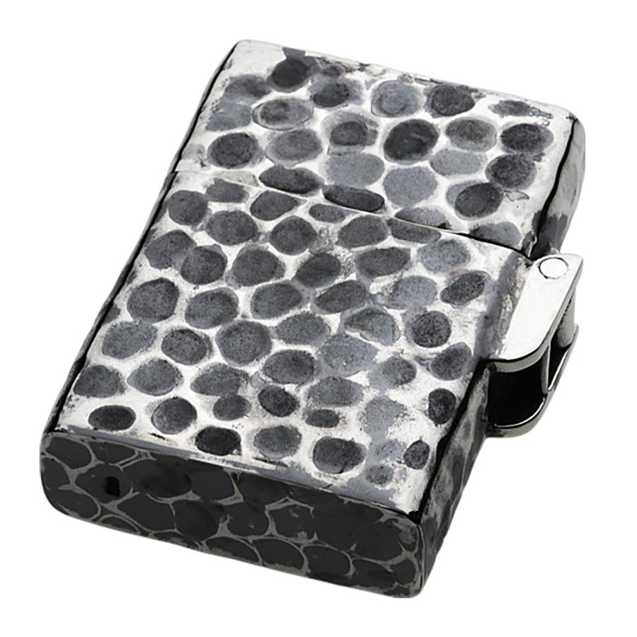 シルバーオイルライター シルバー925 梅の花 叩き加工 植物柄 花柄 ボタニカル フラワー ZIPPO ジッポ シルバーアクセサリー s0061の画像