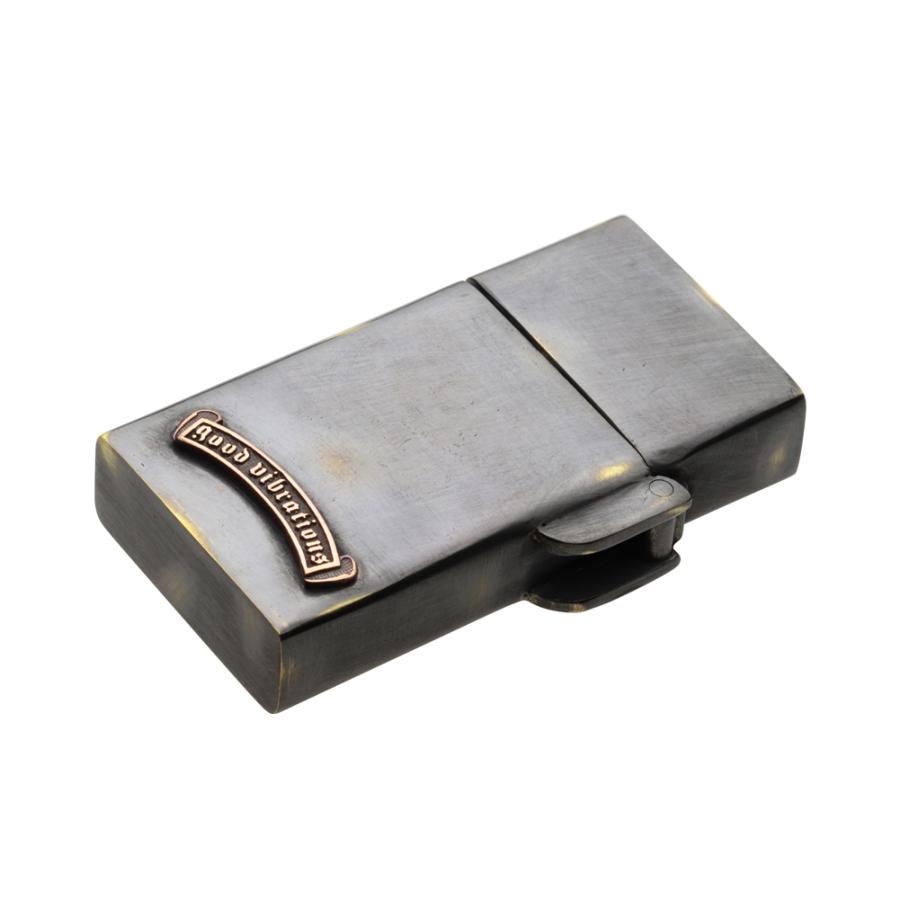真鍮オイルライター イーグル ホースシュー 馬蹄 幸運 魔除け アメリカン ネイティブ ルート66 ZIPPO ジッポ ブラス アクセサリー s0072の画像