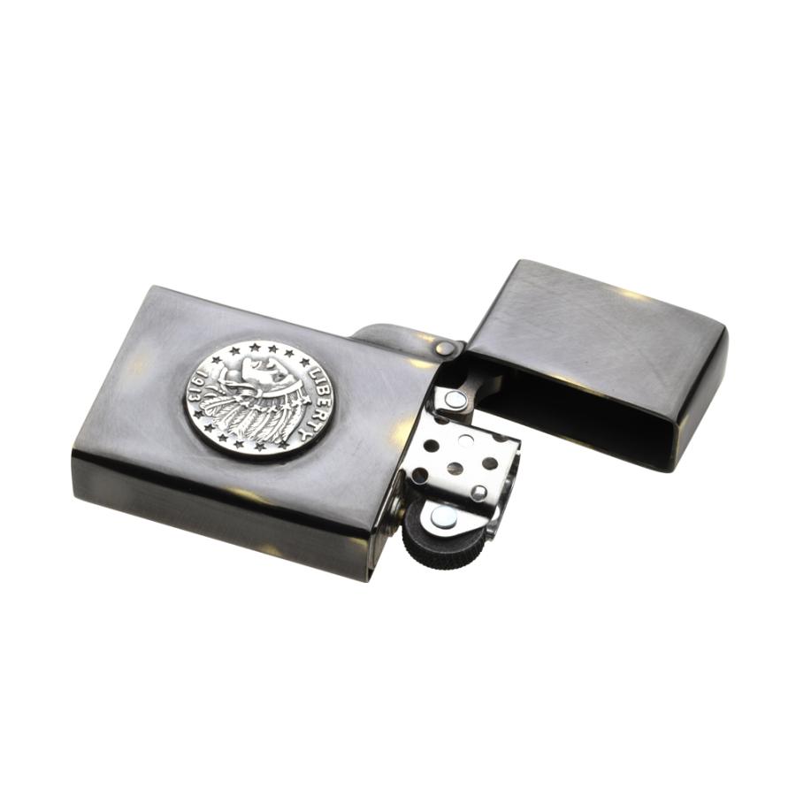 真鍮オイルライター コイン ネイティブ ZIPPO ジッポ ブラス アクセサリー s0075｜e-standard｜02