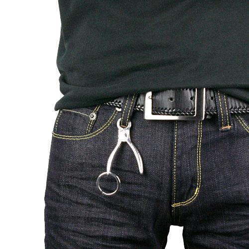 シルバーキーホルダー ペンチキーホルダー 工具 ペンチ キー