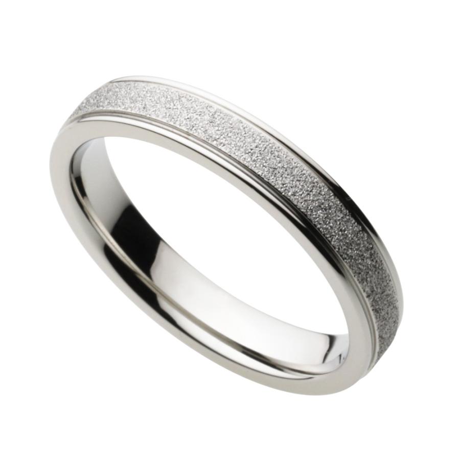 ステンレスリング 指輪 メンズ サンドブラスト ステンレス リング