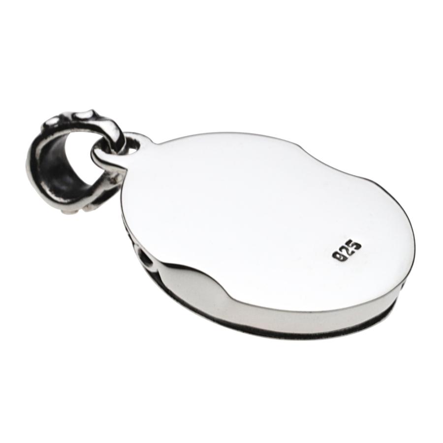 ラピスラズリ シルバーペンダント メンズ アラベスク 唐草 大ぶり