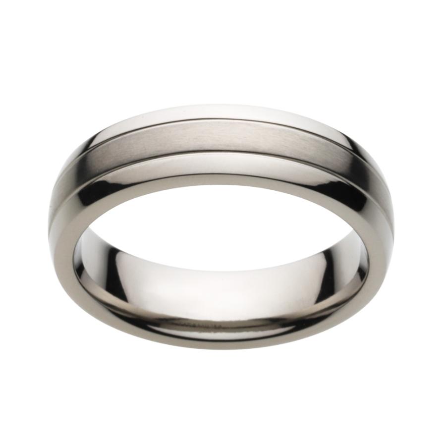 チタンリング 指輪 メンズ シンプル ツートーン チタン リング チタン
