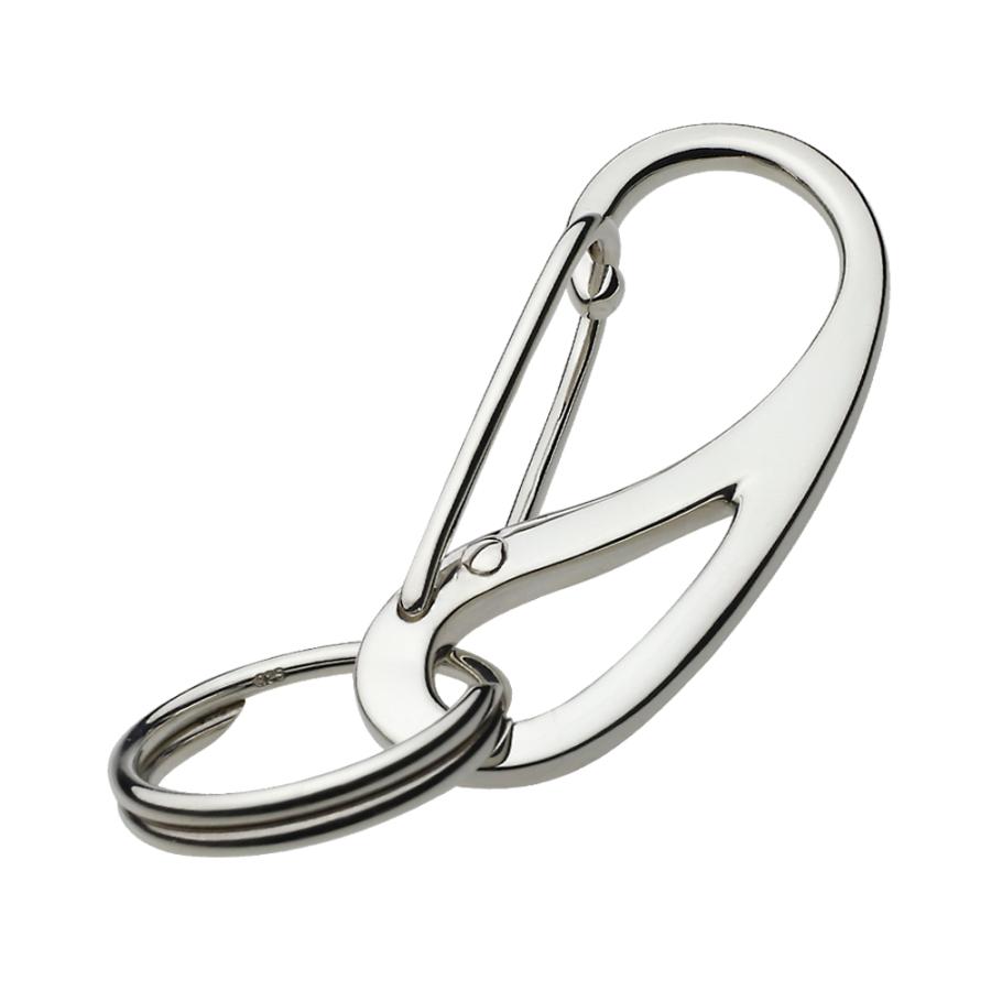 シルバーキーホルダー キーリング プレーン カラビナ キーチェーン