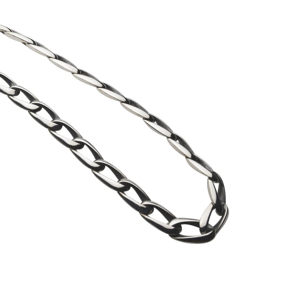 シルバーウォレットチェーン 喜平 ライト キーリング付き